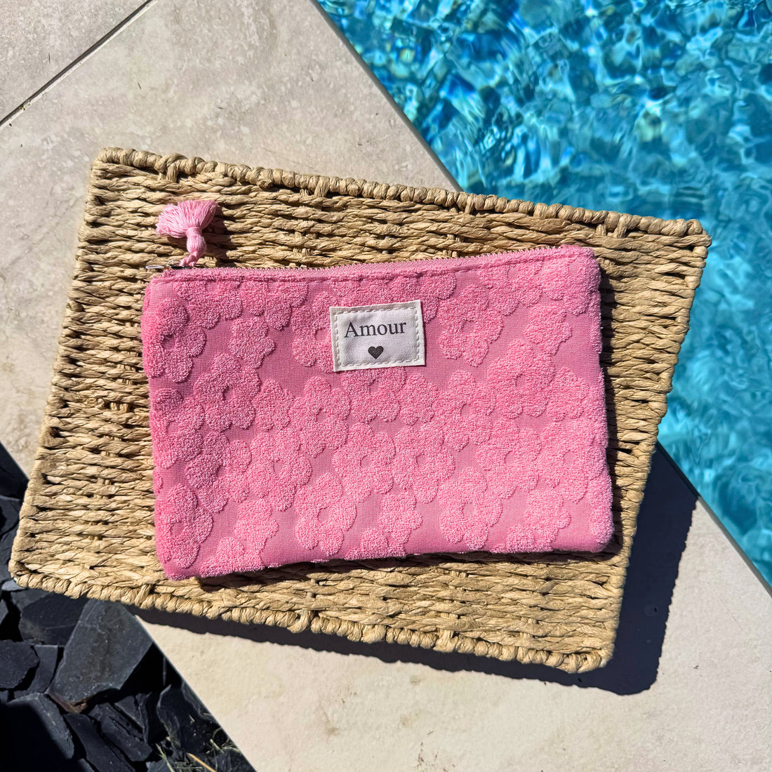 Pochette matelassée – Rose 🌸