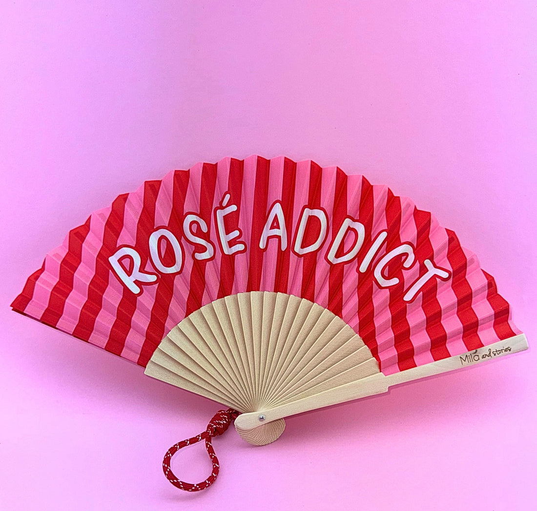 Éventail Rosé addict 🍷