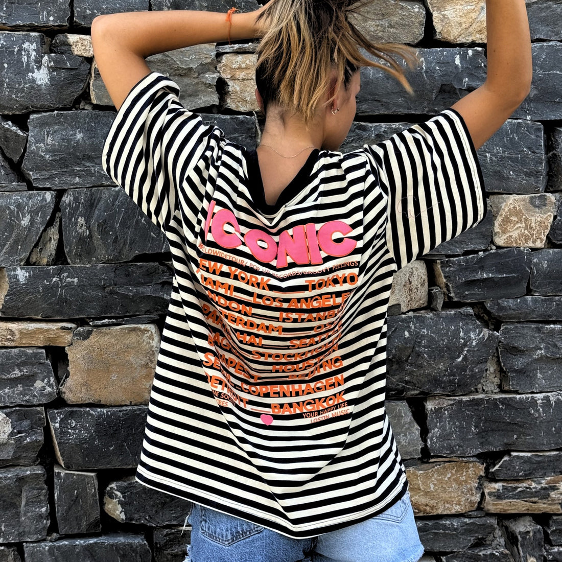T-shirt iconic rayé 🎀