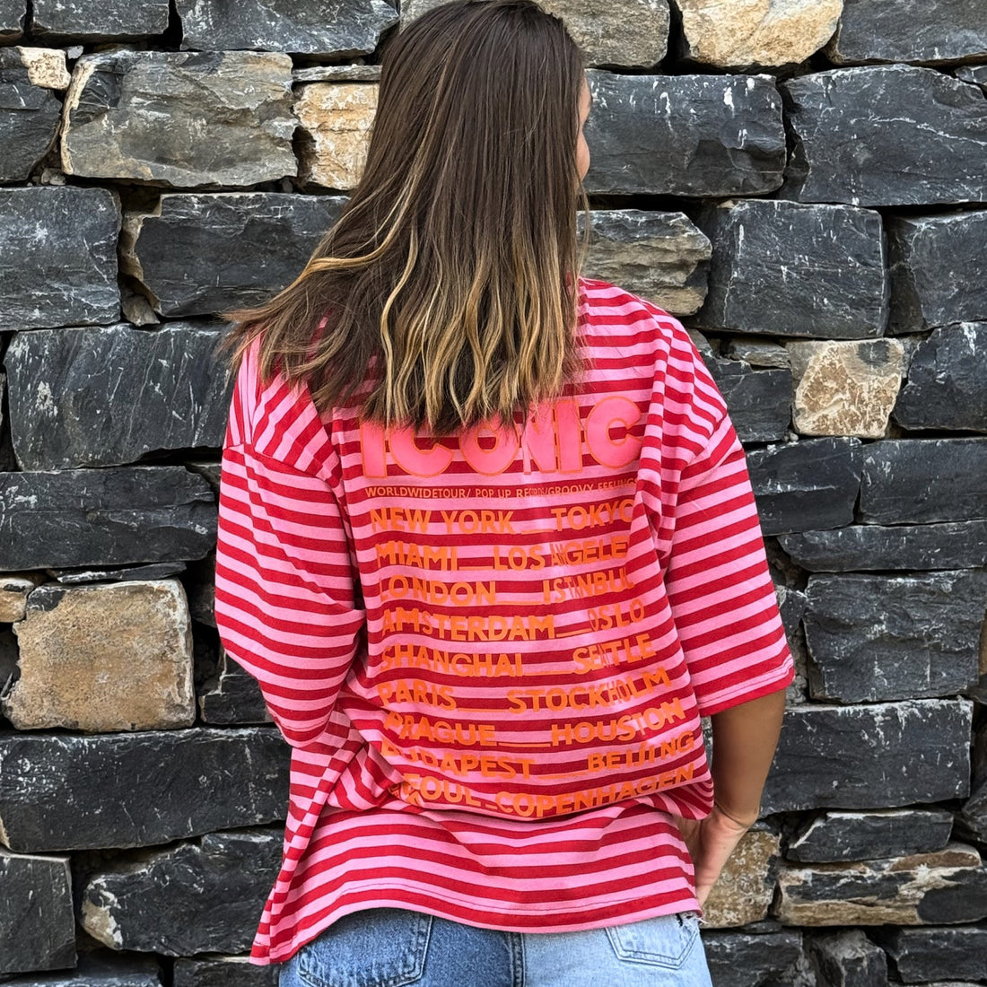T-shirt iconic rayé 🎀